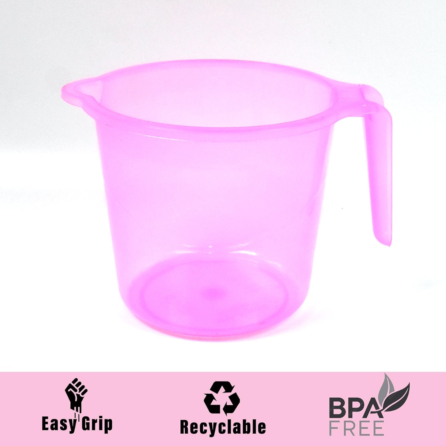 Plastic Round Transparent Bath Water Mug (5 pc / Mix colour / 1200 ML) Plastic Round Transparent Bath Water Mug (5 pc / Mix colour / 1200 ML)